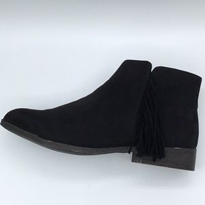 New Madden Girl black suede booties